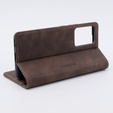 Case for Xiaomi 13 lite, ERBORD Vintage, wallet with flap, coffee