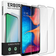 2x Tempered Glass for Samsung Galaxy A20E, ERBORD 9H Hard Glass for phone screen