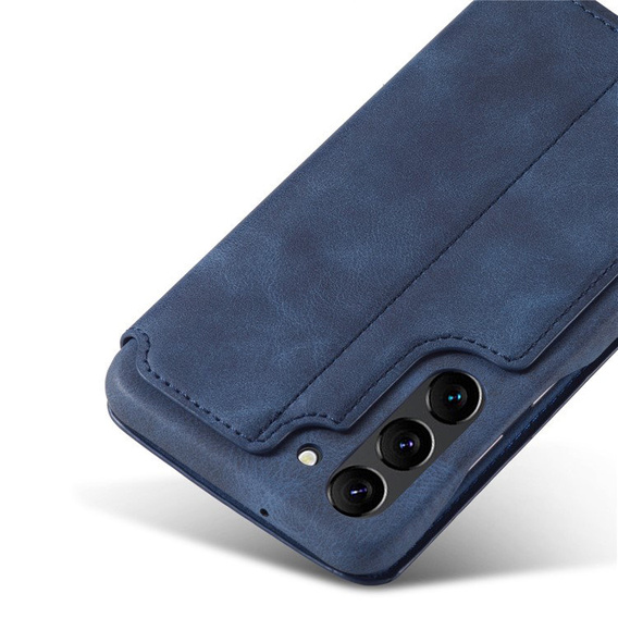 Flip case for Samsung Galaxy S23 Plus, ERBORD Retro, blue