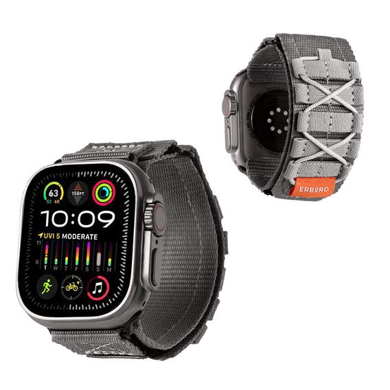 ERBORD Runner Nylon Strap for Apple Watch 1/2/3/4/5/6/7/8/9/SE/ULTRA/ULTRA 2 42/44/45/49MM