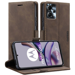 Case for Motorola Moto G13/ G23 4G, ERBORD Vintage, wallet with flap, coffee