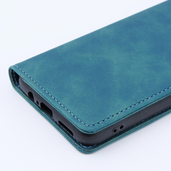 Case for Motorola Moto G53, ERBORD Vintage, wallet with flap, blue