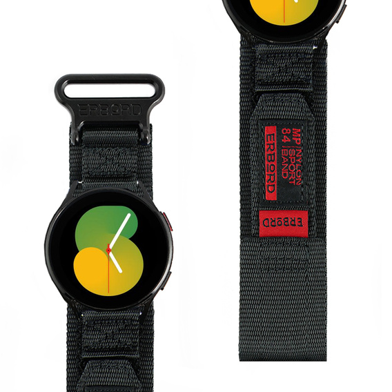 Pasek Nylonowy ERBORD MP84 Uniwersalny 20mm, Czarny