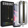 2x Tempered Glass for iPhone 11 / XR, ERBORD Easy App Full Screen Protector