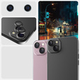 2x ERBORD OPTIK Pro Camera Tempered Glass for iPhone 15/15 Plus/14/14 Plus, black