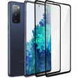 2x Szkło Hartowane do Samsung Galaxy S20 FE, ERBORD 3D pełne, szybka na cały ekran