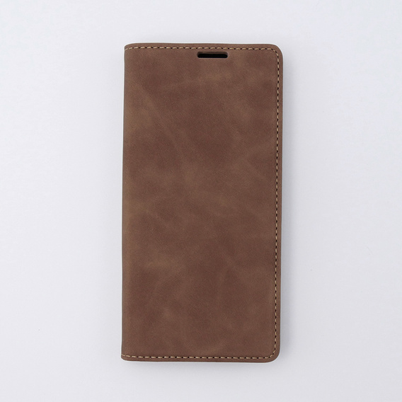 Etui do Oppo A78 4G, ERBORD Vintage portfel z klapką, kawowe