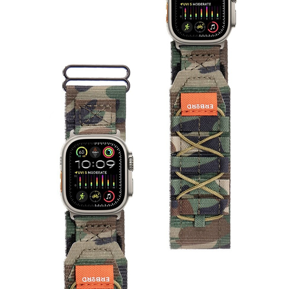ERBORD Runner Nylon Strap for Apple Watch 1/2/3/4/5/6/7/8/9/SE/ULTRA/ULTRA 2 42/44/45/49MM