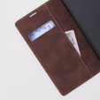 Case for Motorola Moto E13 4G, ERBORD Vintage, wallet with flap, coffee