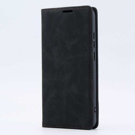 Etui do Oppo A78 4G, ERBORD Vintage portfel z klapką, czarne