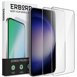 2x Szkło Hartowane do Samsung Galaxy S23+ Plus, ERBORD 9H Hard Glass, szybka
