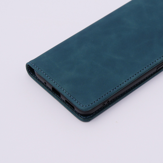 Etui do Xiaomi Redmi 12C, ERBORD Vintage portfel z klapką, niebieskie