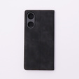 Case for Oppo A78 5G, ERBORD Vintage, wallet with flap, black