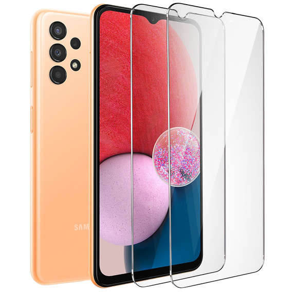 2x Szkło Hartowane do Samsung Galaxy A13 4G/5G, ERBORD 9H Hard Glass, szybka
