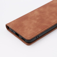 Case for Motorola Moto E13 4G, ERBORD Vintage, wallet with flap, brown