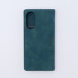 Case for Oppo A78 4G, ERBORD Vintage, wallet with flap, blue