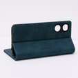 Case for Oppo A78 5G, ERBORD Vintage, wallet with flap, blue
