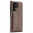 Flip case for Samsung Galaxy S23 Ultra, ERBORD Retro, brown