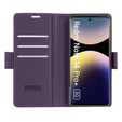 Case for Xiaomi Redmi Note 14 Pro+ 5G / Xiaomi Poco X7 5G / Xiaomi Redmi Note 14 Pro 5G, ERBORD Glossy Litchi, wallet with flap, purple