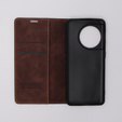 Case for OnePlus 11 5G, ERBORD Vintage, wallet with flap, dark brown
