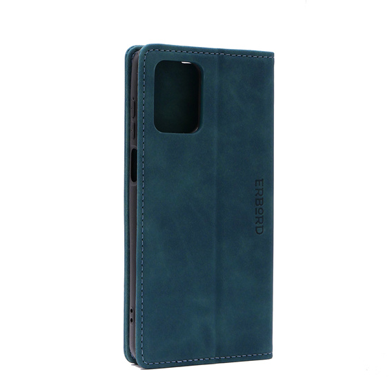 Case for Motorola Moto G73, ERBORD Vintage, wallet with flap, blue