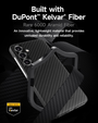 Case for Samsung Galaxy S24, ERBORD Full Kevlar, for MagSafe, black