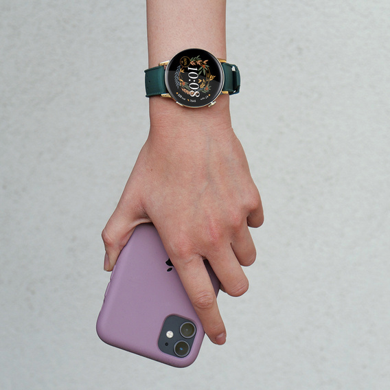 2x Pasek Silikonowy ERBORD Uniwersalny 20mm, Tropic, zielony / szary