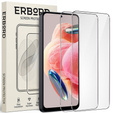 2x Tempered Glass for Xiaomi Redmi Note 12 4G/5G / POCO X5 5G, ERBORD 9H Hard Glass for phone screen
