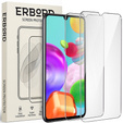 2x Tempered Glass for Samsung Galaxy A41, ERBORD 9H Hard Glass for phone screen