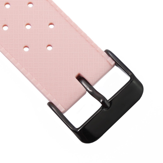 Pasek Silikonowy ERBORD Uniwersalny 22mm, Tropic, różowy / czarna klamra