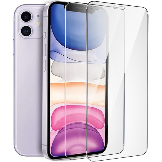 2x Tempered Glass for iPhone XR/11, ERBORD 9H Hard Glass for phone screen