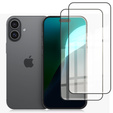2x Tempered Glass ERBORD 3D for iPhone 16 Plus full display