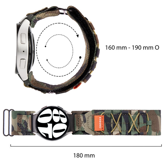 ERBORD Runner Nylon Strap for Samsung Galaxy Watch 4/5/6/7