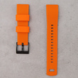 Pasek Silikonowy ERBORD Uniwersalny 20mm, Dual Color, pomarańczowy / czarny / czarna