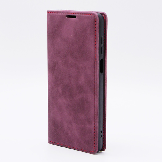 Case for Motorola Moto G53, ERBORD Vintage, wallet with flap, red