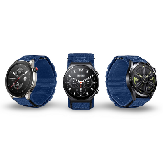 Pasek Nylonowy ERBORD Runner Uniwersalny 22mm, Niebieski