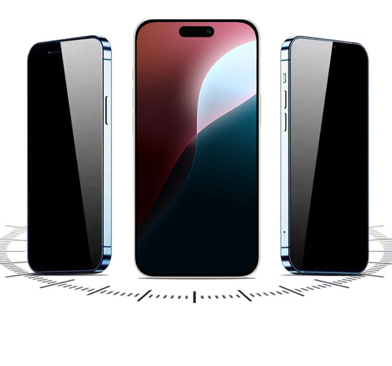 2x Privatization Tempered Glass for iPhone 17 Pro/17/16 Pro, ERBORD 9H Easy App Anti-Peep