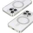 Case for iPhone 16 Pro Max, ERBORD Glitter MagSafe, transparent + Screen Glass