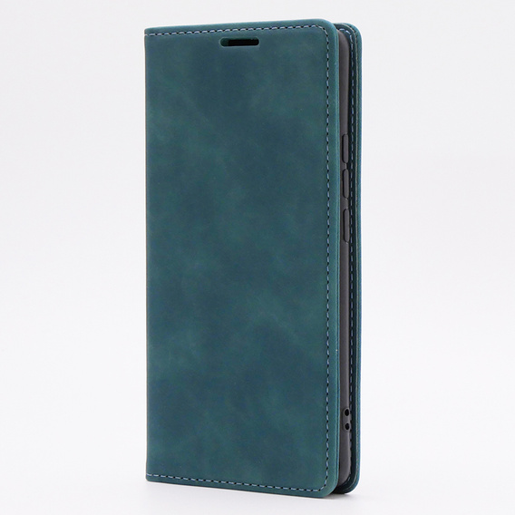 Case for Oppo Reno 10 / 10 Pro, ERBORD Vintage, wallet with flap, blue