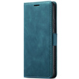 Case for Samsung Galaxy A14 4G/5G, ERBORD Vintage, wallet with flap, blue