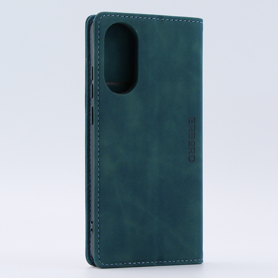 Case for Oppo A78 4G, ERBORD Vintage, wallet with flap, blue