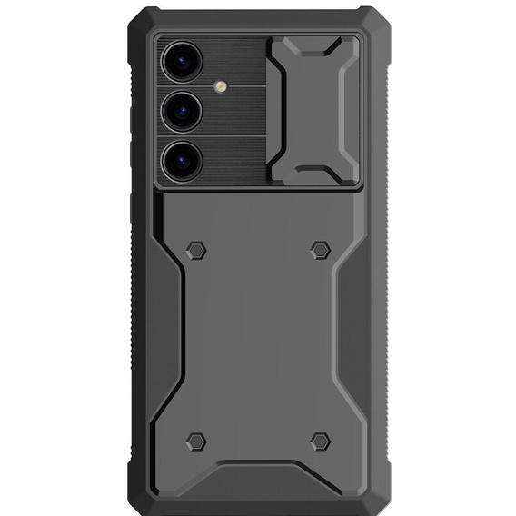 Case for Samsung Galaxy S24, ERBORD Rugged Case, black