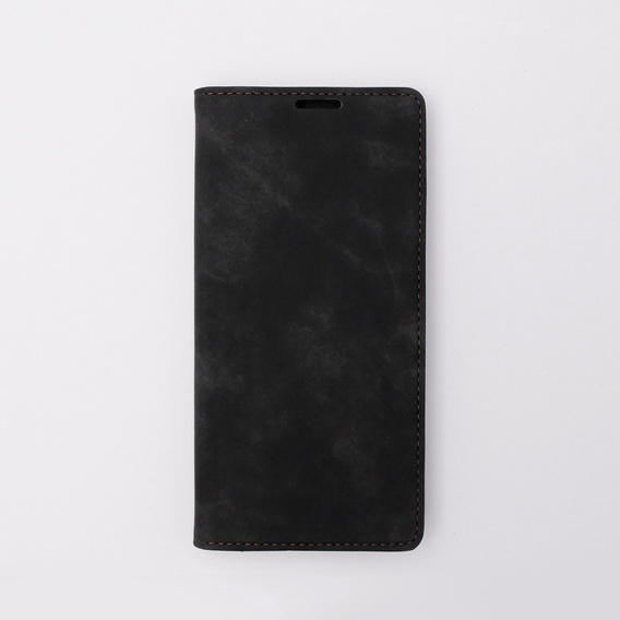 Etui do Motorola Moto G73, ERBORD Vintage portfel z klapką, czarne