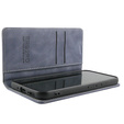 Case for Samsung Galaxy A54, ERBORD Vintage, wallet with flap, grey