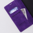 Case for Oppo A78 4G, ERBORD Vintage, wallet with flap, purple