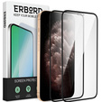 2x Tempered Glass for iPhone X/XS/11 Pro, ERBORD 3D full display