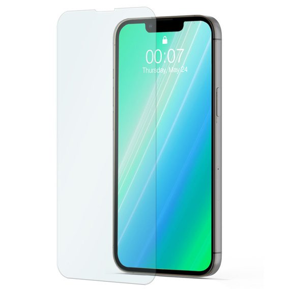2x Tempered Glass for iPhone 14 Plus, ERBORD 9H Hard Glass for phone screen