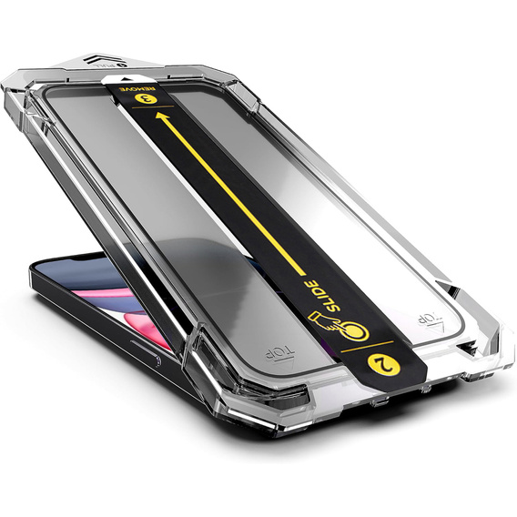 2x Tempered Glass for iPhone 11 / XR, ERBORD Easy App Full Screen Protector