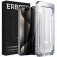 2x Privatization Tempered Glass for iPhone 15 Pro, ERBORD 9H Easy App Anti-Peep