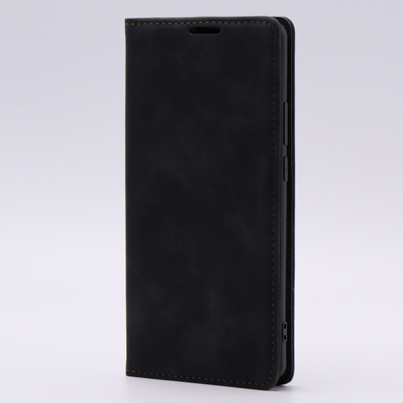 Case for Motorola Edge 40, ERBORD Vintage, wallet with flap, black